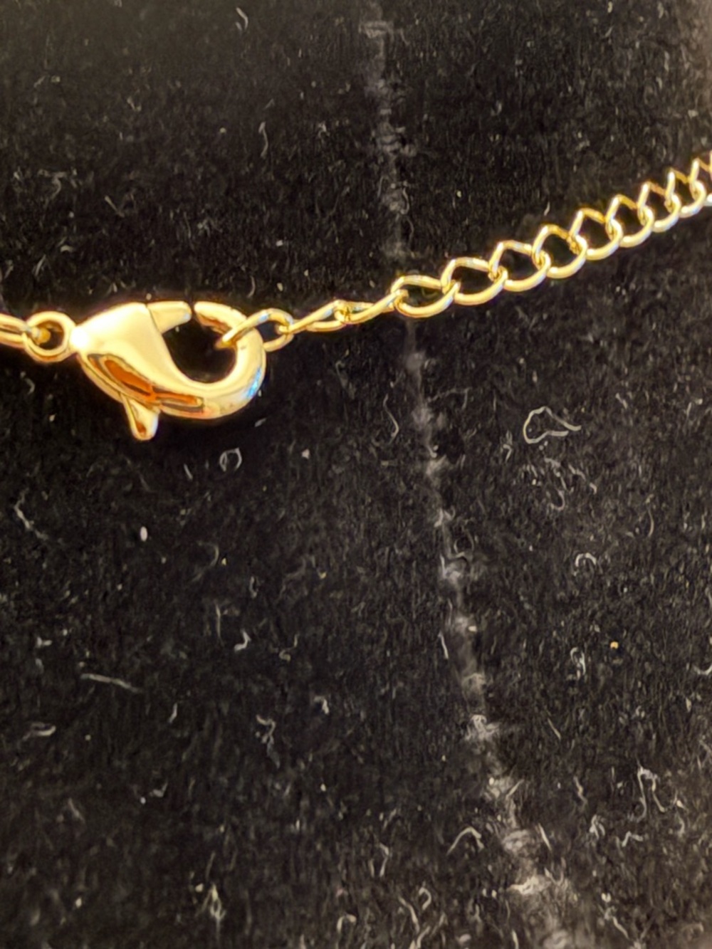 ๐ 14k Gold Plated Chain Necklace with Blue Oval Pendant 16โ+2โext. - Picture 4 of 6